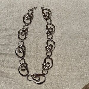Avon Silver Swirl Necklace